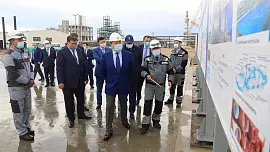 Общий прогресс проекта Интегрированного газохимического комплекса достиг 87,19%.